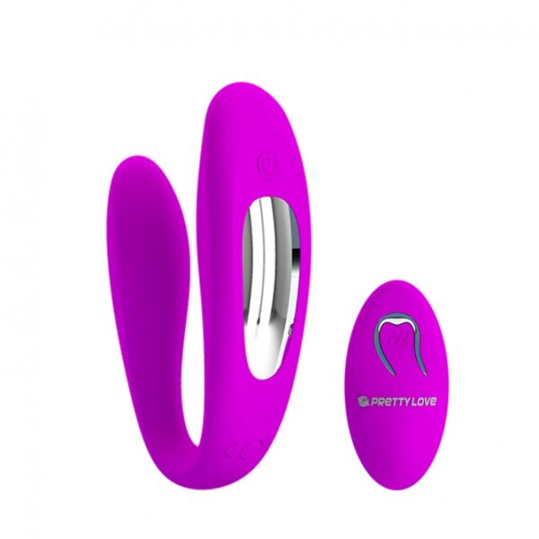 Vibrador Para Casais com 12 Modos de Vibração e Controle Wireless - PRETTY LOVE LETITIA - Sexshop