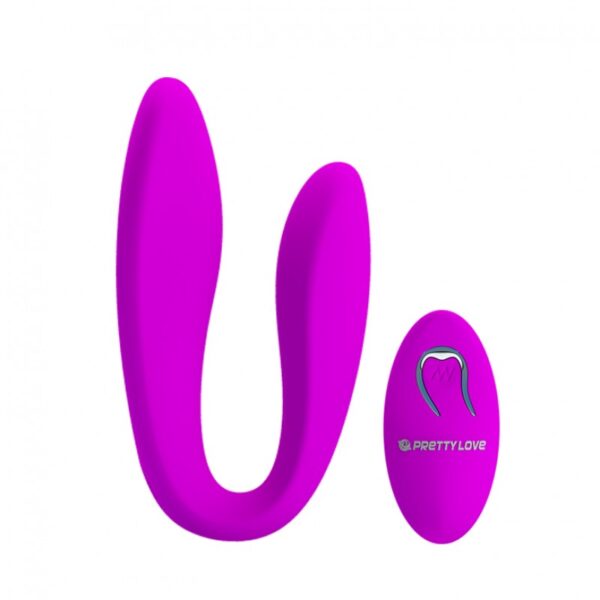 Vibrador Para Casais com 12 Modos de Vibração e Controle Wireless - PRETTY LOVE LETITIA - Sexshop