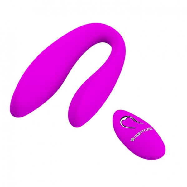 Vibrador Para Casais com 12 Modos de Vibração e Controle Wireless - PRETTY LOVE LETITIA - Sexshop