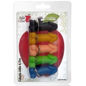 Chaveiro mini pênis com escroto - 5 unidades - Sex Shop-0