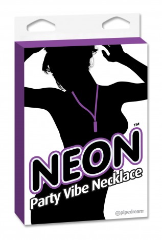 Colar com cápsula - NEON PARTY VIBE NECKLACE PURPLE - PIPEDREAM - Sexshop-0