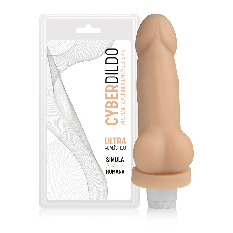 Pênis Realistico ultra macio em CyberSkin - R1 COM ESCROTO - 18X4CM - Sex shop