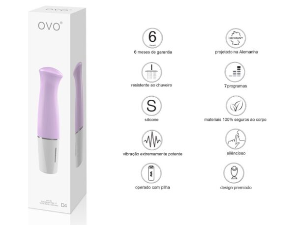 Vibrador, D4 - Rose - OVO LifeStyle - Sex shop