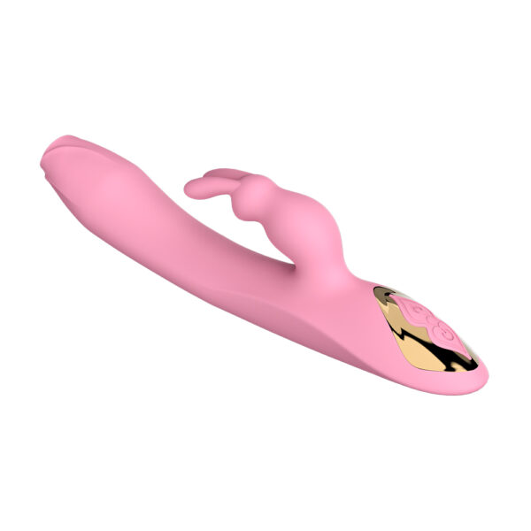 Vibrador Ponta de linguá com Aquecimento Estilo Rabbit em Silicone Cirúrgico - DIBE