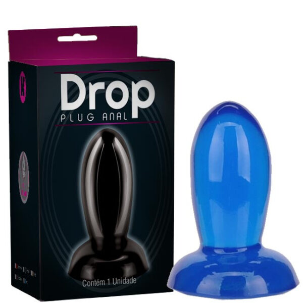 Plug anal Bolinha 9x3,2cm Azul - Sexy shop