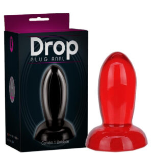 Plug anal Bolinha 9x3,2cm vermelho - Sexshop