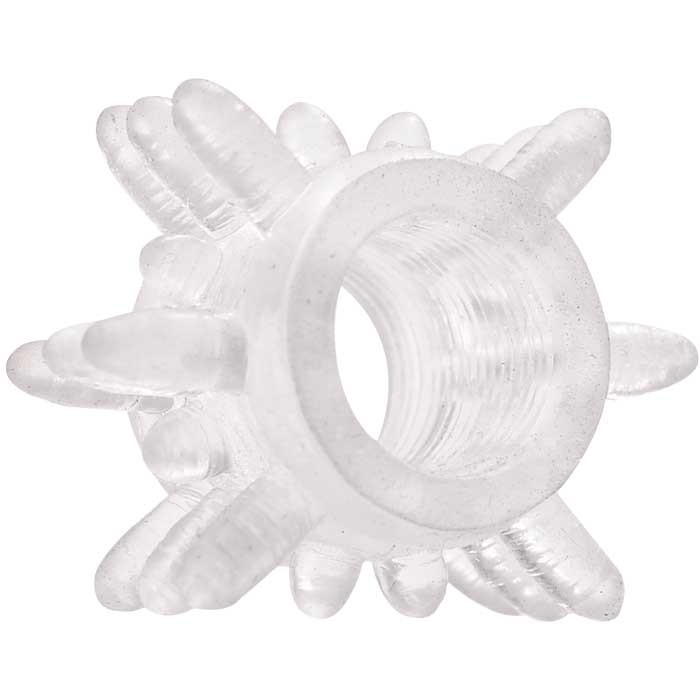 Anel peniano massageador Transparente - PINK O - Sexyshop