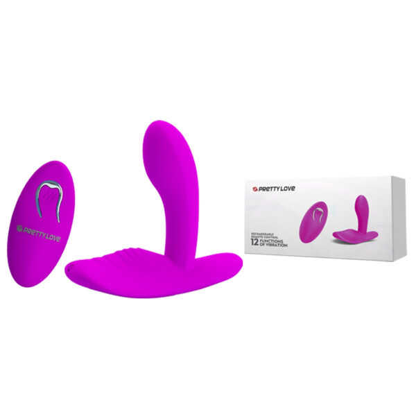 Estimulador Clitoriano Wireless com Penetrador e 12 Modos de Vibração - PRETTY LOVE - Sexy shop