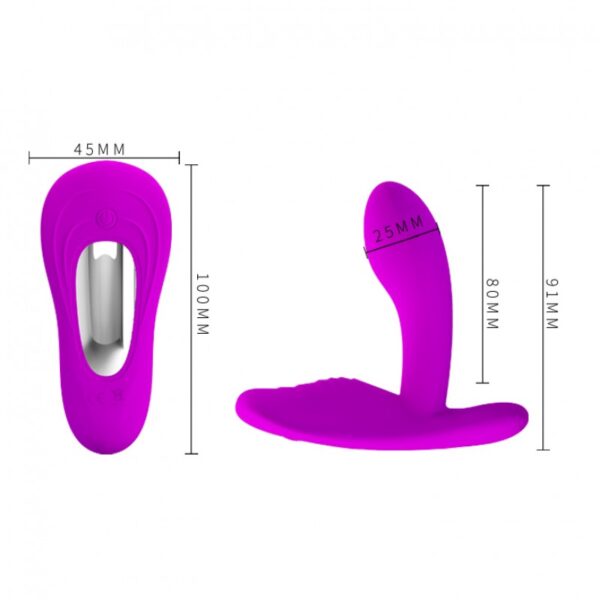 Estimulador Clitoriano Wireless com Penetrador e 12 Modos de Vibração - PRETTY LOVE - Sexy shop