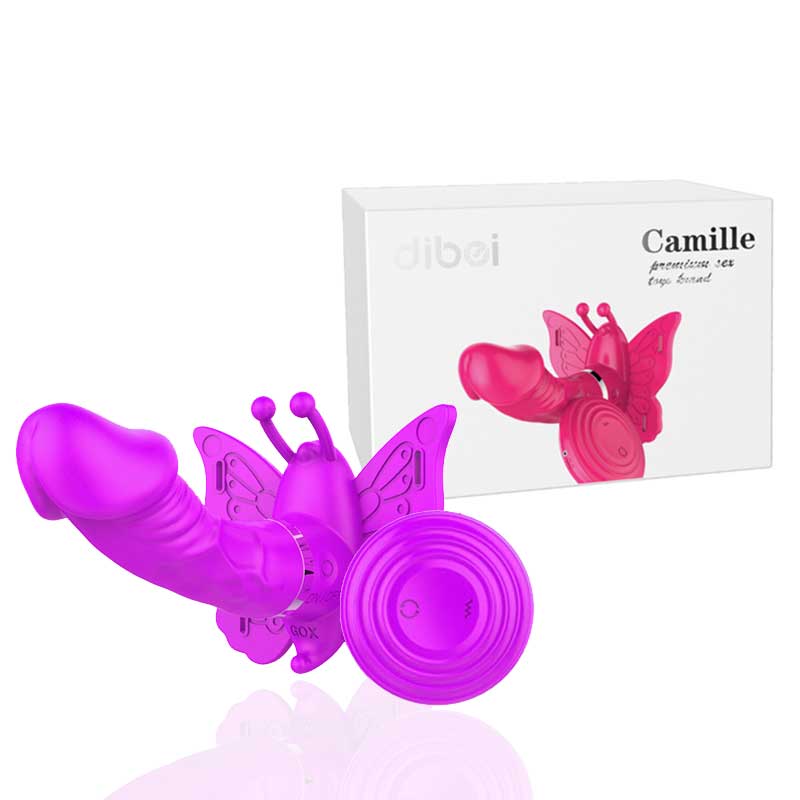 Vibrador Silicone Borboleta com Cinta controle remoto Wireless - Dibe Camille