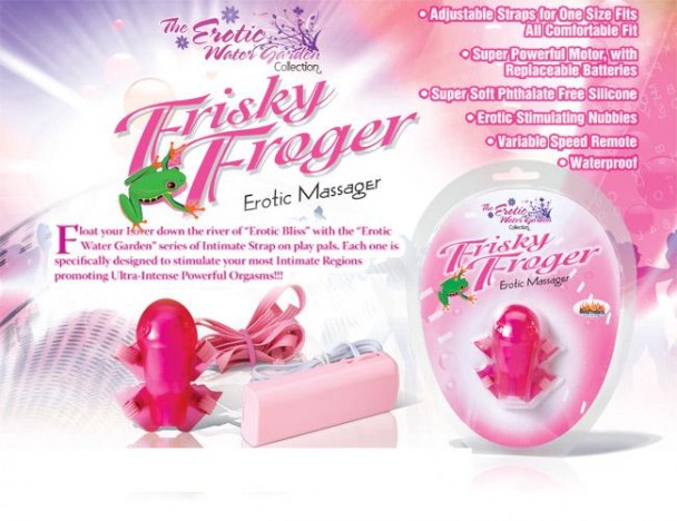 Estimulador clitoriano de sapo - FRISKY FROGUER EROTIC MASSAGER - HOTT PRODUCTS