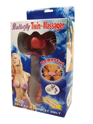 Estimulador Feminino Anal e Vaginal Butterflw Duplo - Sex Shop
