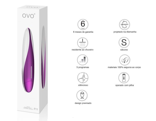 Vibrador, F11 - Metalic Violet - OVO LifeStyle - Sex shop