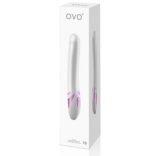 Vibrador Luxo F8 - White Pink - OVO LifeStyle - Sex shop
