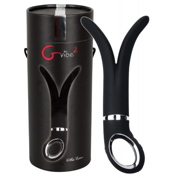 Vibrador e Estimulador Duplo Gvibe 2 - Sweet Raspberry Preto - Sexshop