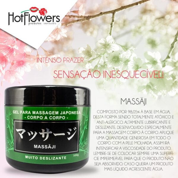 Massaji Gel massgem Corpo a Corpo 500g HotFlowers - Sex shop