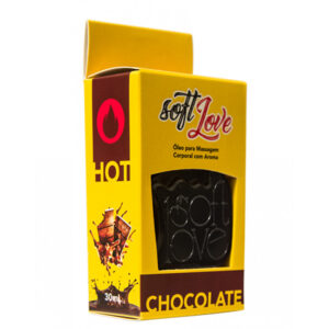 Gel Quente Comestível Chocolate 30ml SoftLove - Sex shop