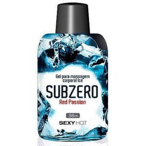 Gel para massagem beijável SUBZERO - Red Passion - Sexshop