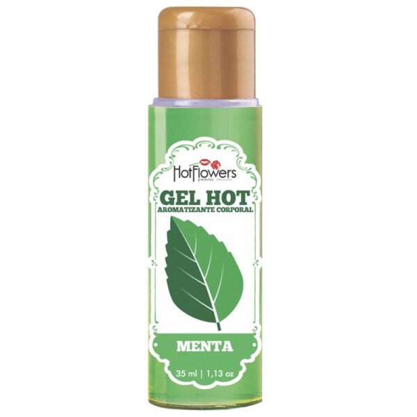 Gel Quente Aromatizante Menta Spray 35ml HotFlowers - Sexshop