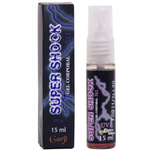 Super Shock Uva Excitante Elétrico Spray Unissex 15ml Garji - Sexshop