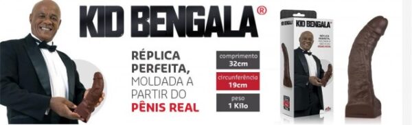 Kid Bengala - Réplica perfeita moldada a partir do penis real - 32cm - Sexshop