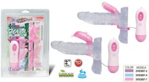 Kit com anéis peniano e cápsula vibratória 10 velocidades - DEEP SECRET WILD SLEEVE - NANMA - Sexshop