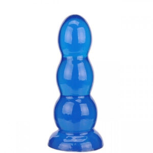 Plug anal penetração anal Azul feito 16 x 3,5 Cm - Sexshop