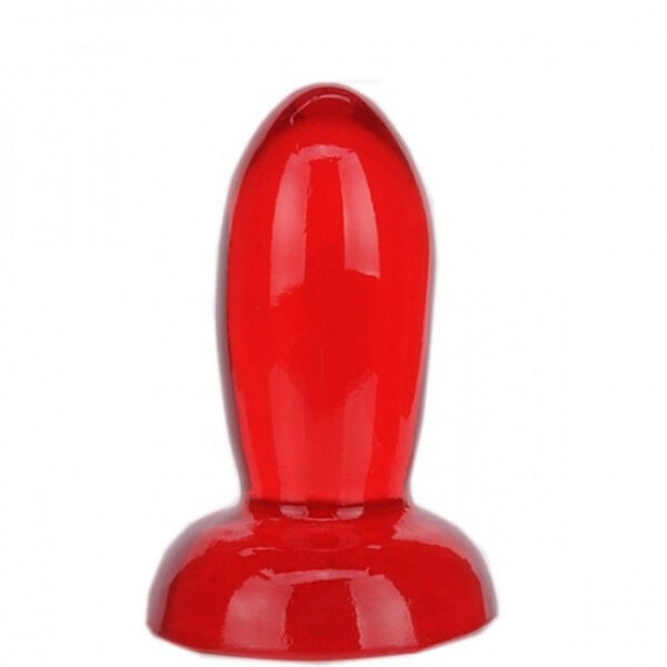 Plug anal Bolinha 9x3,2cm vermelho - Sexshop