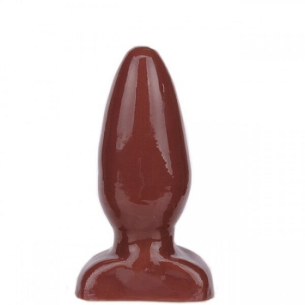 Plug anal torpedo macio chocolate - Sexshop