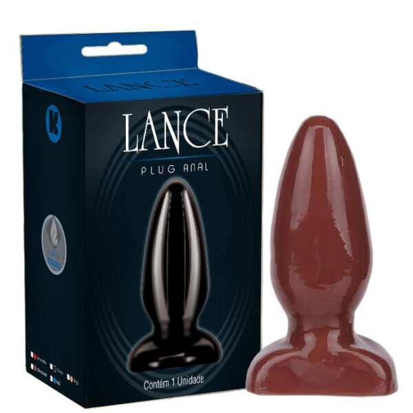 Plug anal torpedo macio chocolate - Sexshop