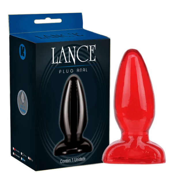 Plug anal torpedo macio Vermelho - Sexshop