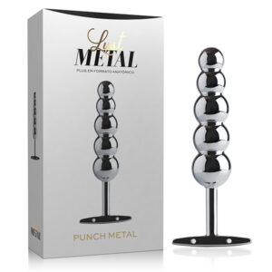 Plug Anal Bolinhas Lust Metal - Plug Punch Metal Silver - Sex shop