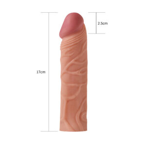 Capa Peniana Extensora 2,5 cm com Veias Saltadas - LOVETOY - Sexshop