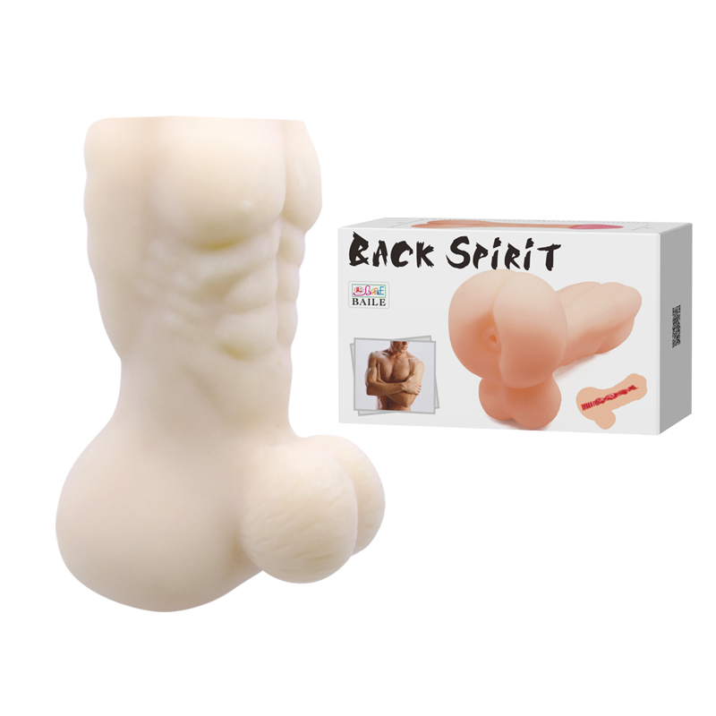 Masturbador Formato Corpo Masculino com Ânus Penetrável - BACK SPIRIT - Sexshop