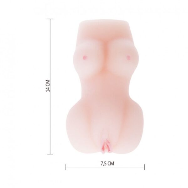 Masturbador Corpinho Feminino em Cyberskin com Cápsula Vibratória - BAILE BODY MASTURBATOR - Sexshop