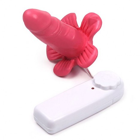 Vibrador Feminino pênis pequeno e Flor - Sex shop