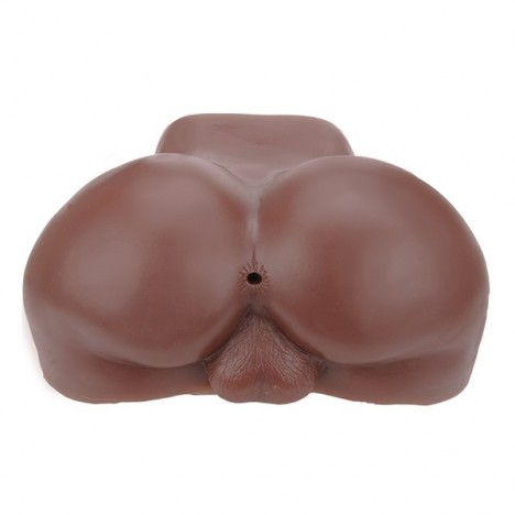 Masturbador bumbum Masculino super realistico chocolate 100% Cyber Skin - Sexshop