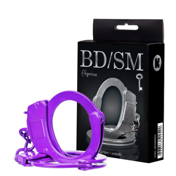 Algema de Metal Lilás - BDSM - Sex shop