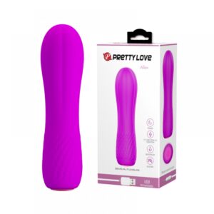 Vibrador Recarregável com Extremidade Arredondada e 12 Modos de Vibração - PRETTY LOVE ALLEN - Sexshop