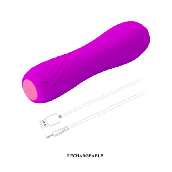 Vibrador Recarregável com Extremidade Arredondada e 12 Modos de Vibração - PRETTY LOVE ALLEN - Sexshop