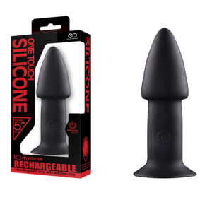 Plug Anal Vibrador 18cm One Touch Silicone Rechargeable - Silicone Rechargeable Butt - Sex shop