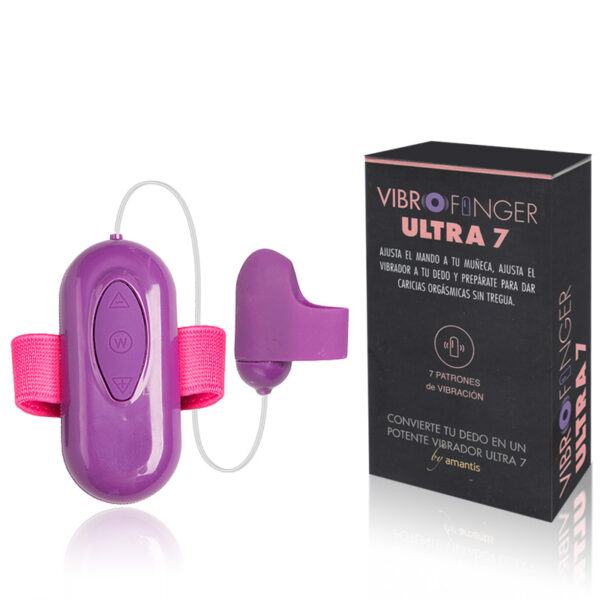Dedeira com Controle de Vibração Para o Pulso, 10 Modos de Vibração - VIBRO FINGER ULTRA 7 - Sexy shop