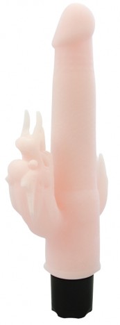 Pênis em cyberskin com estimulador de clítoris - Sex Shop