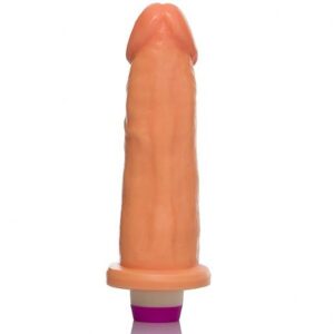 Pênis Realístico 8L com Vibrador Pele - Sex shop