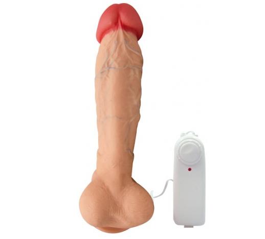 Pênis Real Peter Nacho com Vibrador - 21 x 5 cm - Sex Shop