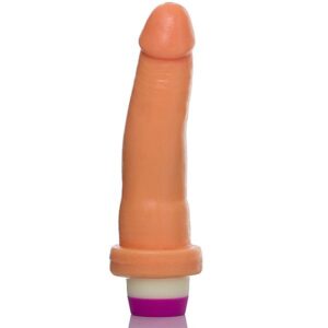 Pênis Realístico 6 com Vibro Modelo B Pele - Sex shop