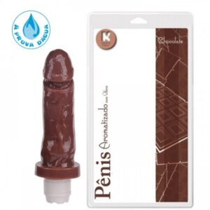 Pênis Realístico Aromatizado Chocolate 17x4 - Sexy shop