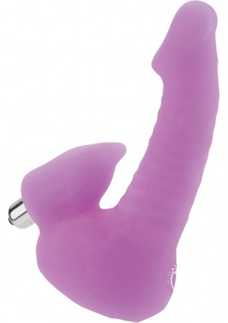 Pênis realístico fosforescente com cápsula vibratória - GLOW IN THE DARK DOUBLE TROUBLE - CALIFORNIA EXOTIC - Sexshop