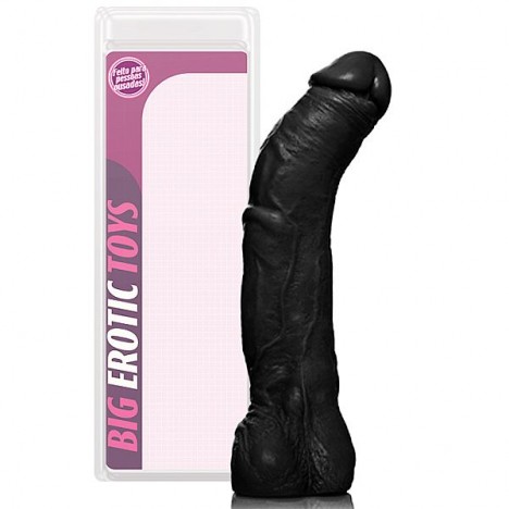 Pênis Realístico Monster Preto - Sexshop