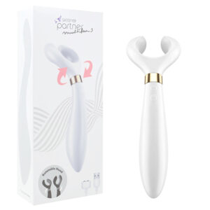 Estimulador e Vibrador SATISFYER Partner Multfun 3 White - Sex shop